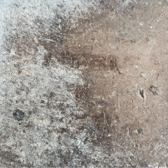 Hermes Izmir Leather Canvas H Sandal Blue Grey - Picture 5 of 9